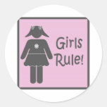 Girls Rule Stickers