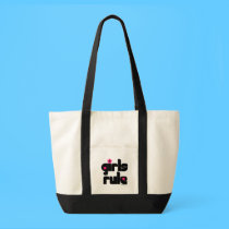 Girls rule totebag