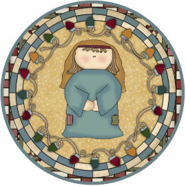 Girls Shepherd Ornament photosculpture