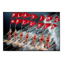Girls Skiing Poster posters by playinginpeoria Girls Skiing Poster posters