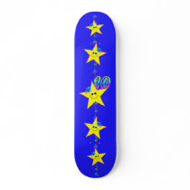 Girl's Smiley Stars Number 10 Skateboard