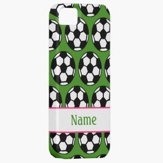 Girls Soccer Ball iPhone 5 Case