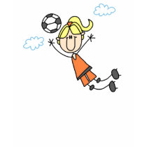 Girls Soccer Jump Shirt by stick_figures Girls Soccer Jump Shirt