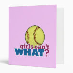 Girls Softball Binders