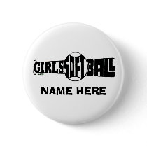 GIRLS SOFTBALL  (CUSTOM) buttons