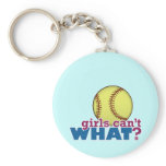 Girls Softball Key Chain