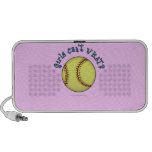 Girls Softball-Sky Blue Text Speaker