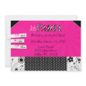 Girl's Stylish Party Invite invitations