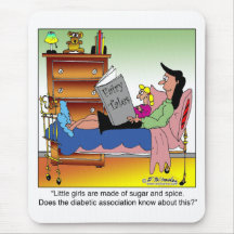 Girls, Sugar, Spice & Diabetes Mousepads