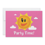 Girls Sunny Happy Party Invitations