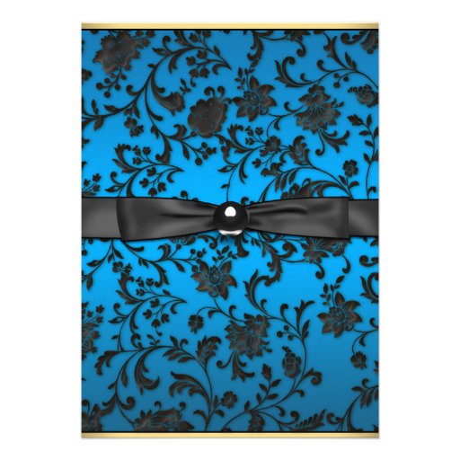 Girls Teal Blue Photo Graduation Announcement