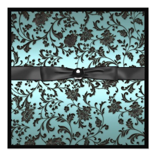 Girls Teal Blue Photo Graduation Announcement