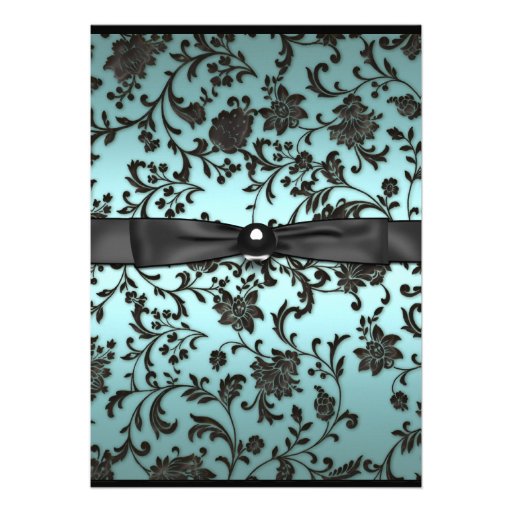 Girls Teal Blue Photo Graduation Announcement