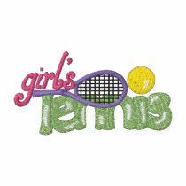 Girl's Tennis embroidered shirts by ZazzleEmbroidery Girl's Tennis embroidered shirts
