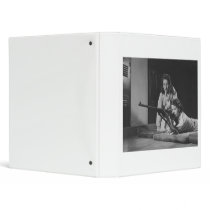 Girls Training in Victory Corps Rifle Marksmanship Vinyl Binder