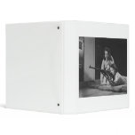 Girls Training in Victory Corps Rifle Marksmanship Vinyl Binder