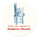 Girls Vintage Bookplate Stickers