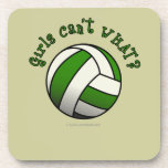 Girls Volleyball in Green Coaster