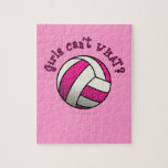 Girls Volleyball in Pink Puzzle
