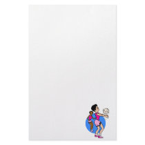 Girls Volleyball Personalized Stationery