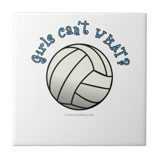 Girls Volleyball Team Tile