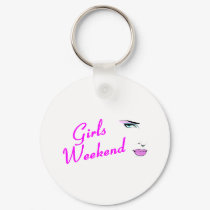 Girls Weekend (Face) keychains by BacheloretteGirl Girls Weekend (Face) keychains