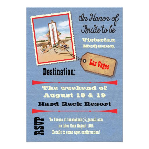 Girls Weekend Getaway Bachelorette Invitations