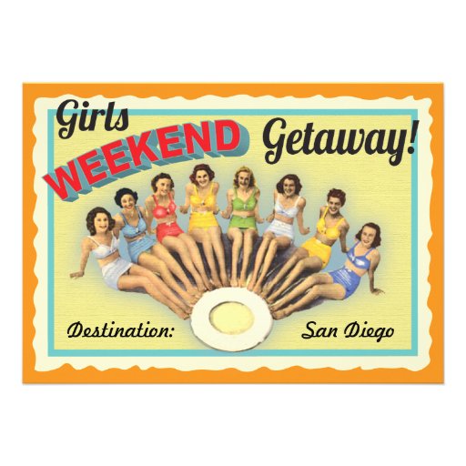 Girls Weekend Getaway Birthday Invitation
