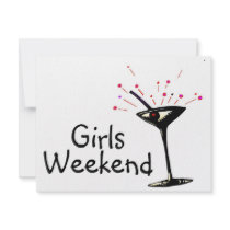 Girls Weekend Personalized Invitation