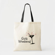 Girls Weekend (Martini 1) Canvas Bags
