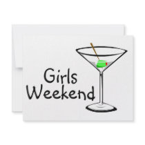 Girls Weekend (Martini 2) Invitation
