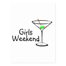 Girls Weekend (Martini 2) Postcard