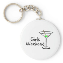 Girls Weekend Martini Keychain