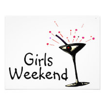 Girls Weekend Personalized Invitation