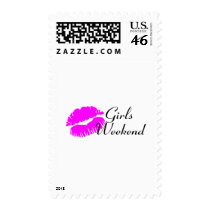 Girls Weekend (Pink Lips) Postage Stamps