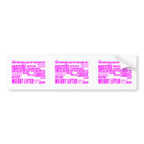 Girls Weight Lifters : Pink Greatest Weight Lifter Bumper Stickers