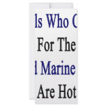 Girls Who Care For The Wild Marine Life Are Hot Rack Card Template