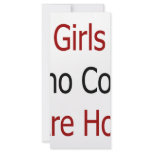 Girls Who Cook Are Hot Rack Card