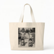 Girls with Dolls, 1941 Canvas Bags