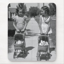 Girls with Dolls, 1941 Mouse Pads