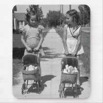 Girls with Dolls, 1941 Mouse Pads