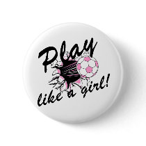 Girls's Soccer T-shirts and Gifts. buttons