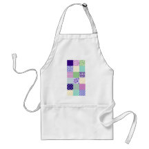 Girly and Fresh Pattern Squares Vector Quilt Aprons