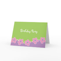 girly, Birthday Party cards