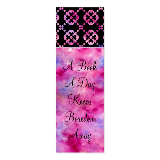 Printable Girly Bookmarks | girly bookmark business card zazzle Printable Girly Bookmarks | girly bookmark business card zazzle