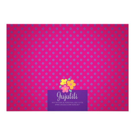 Girly Bowling Birthday Party Custom Announcement