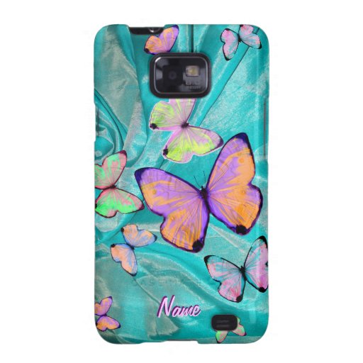 Girly Cell phone cases, butterfly Samsung Galaxy SII Case Zazzle