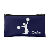 Girly Cheerleaders Night Out Cosmetic Bag Blue at Zazzle