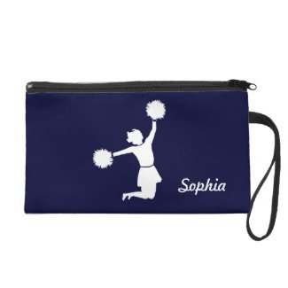 Girly Cheerleaders Night Out Wristlet Blue