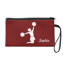 Girly Cheerleaders Night Out Wristlet in Red at Zazzle